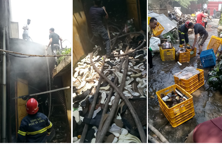 Thông tin về vụ cháy khu vực phế liệu tại Công ty TNHH Kai Nan, số 276 Hàng Kênh, quận Lê Chân